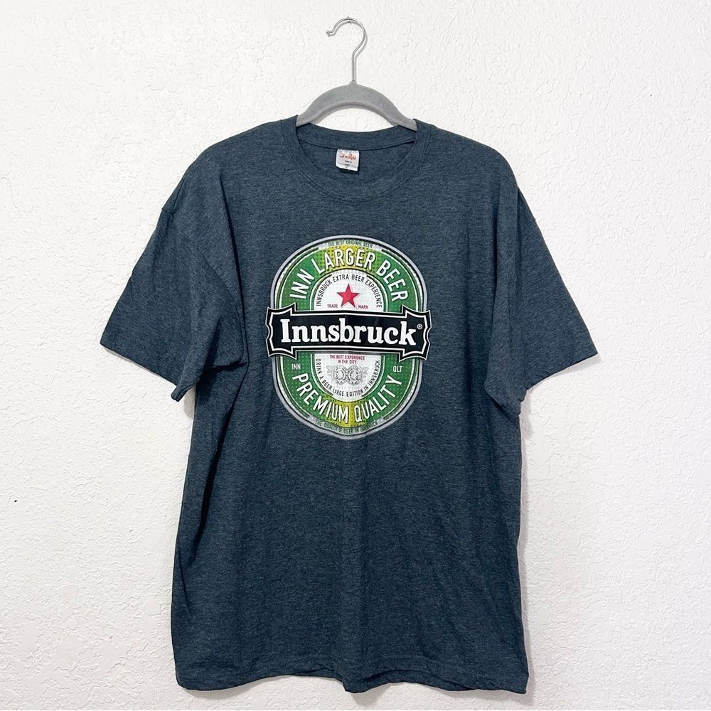 SM15 Innsbruck Australian Beer short sleeve shirt gray size XL